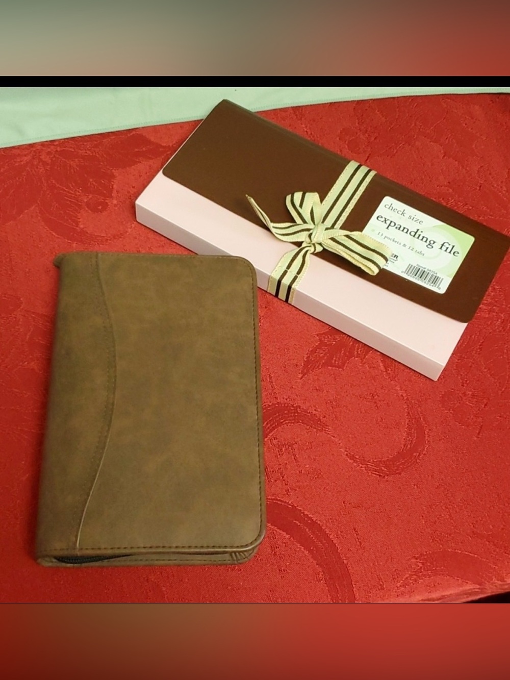 Leather Project Binder and Expanding file.